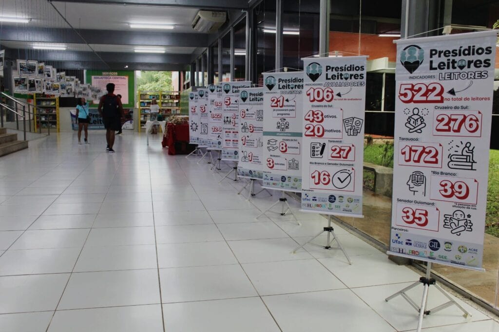 Programa Presídios Leitores foi abordado em exposição realizada em dezembro de 2024 na Ufac. Foto:
