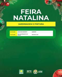 Lista de empreendedores selecionados para Feira e Vila Natalina em Rio Branco é divulgada; veja nomes 11 Lista de empreendedores selecionados para Feira e Vila Natalina em Rio Branco é divulgada; veja nomes