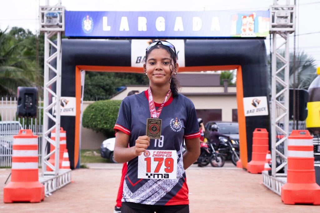 “Tive foco e confiança em mim e consegui o terceiro lugar”, contou Janiely. Foto: Marcos Santos/Secom