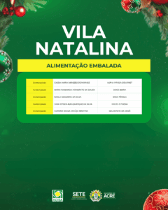 Lista de empreendedores selecionados para Feira e Vila Natalina em Rio Branco é divulgada; veja nomes 16 Lista de empreendedores selecionados para Feira e Vila Natalina em Rio Branco é divulgada; veja nomes