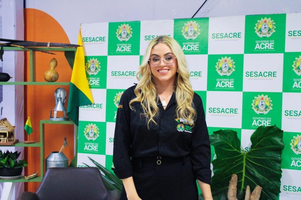 Aglanair Pascoal é chefe da Divisão de Organização de Apoio Diagnóstico da Sesacre. Foto: cedida