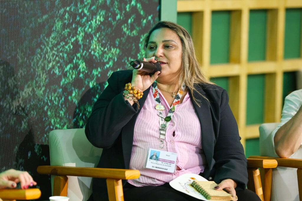 Marta Azevedo, coordenadora do Programa REM Acre Fase 2 falou sobre os resultados do Acre. Foto: Pedro Devani/Secom