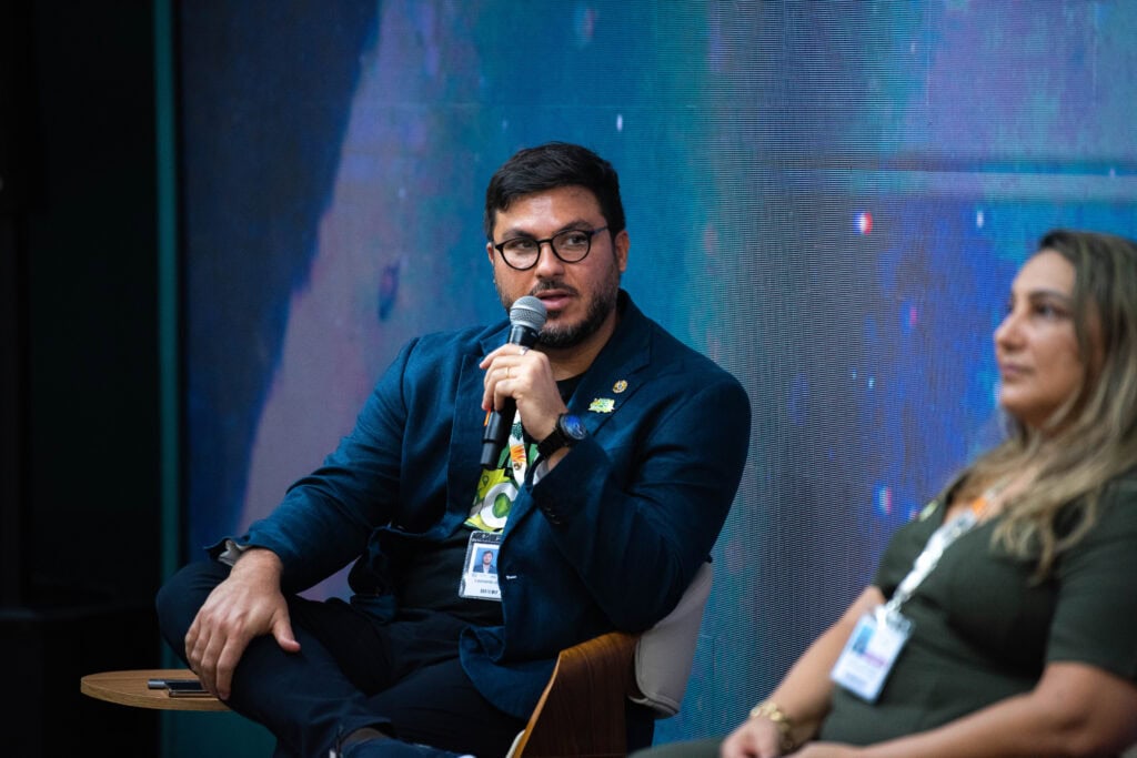 Secretário do Meio Ambiente, Leonardo Carvalho, ressalta compromisso do governo com a conservação e desenvolvimento sustentável. Foto: Consórcio da Amazônia Legal