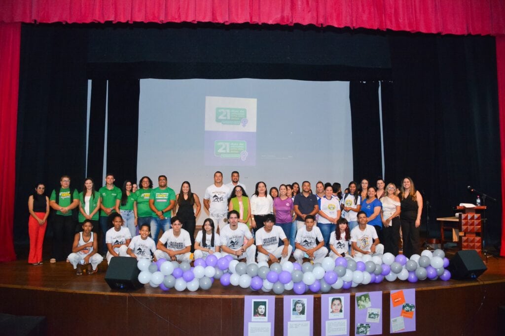 Lançamento da Campanha dos 21 dias ativismo se estendeu ao interior do estado, realizado no Teatro dos Náuas. Foto: Marcos Santos/Secom