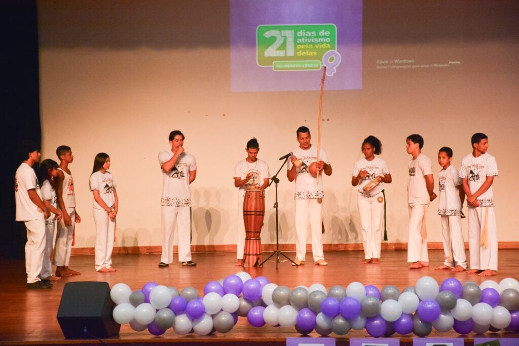 Apresentação de capoeira celebrou a cultura afro-brasileira durante o lançamento da campanha. Foto: Marcos Santos/ Secom