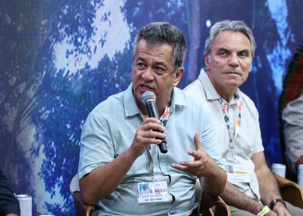 Carlos Aragon, secretário executivo do GCF, elogiou o protagonismo do Acre. Foto: Pedro Devani/Secom