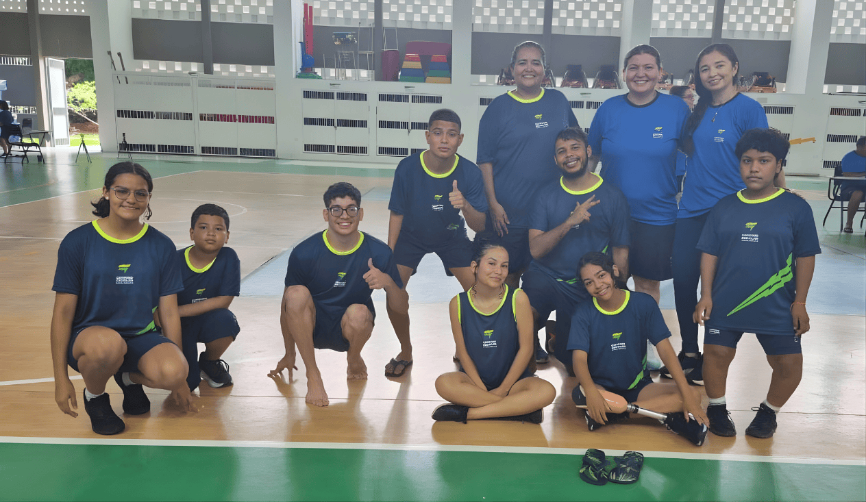 Atletas acreanos em avaliações de rendimento no último dia 8. Foto: cedida