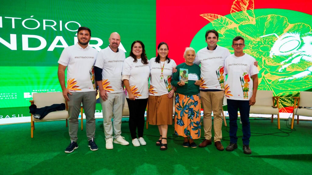 Acre reforça compromisso com o Código Florestal em painel na COP30. Foto: Uêslei Araújo/Sema