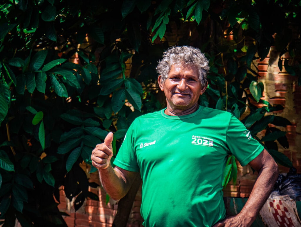 José do Santos foi um dos recentes beneficiados com a implantação de rede de abastecimento com recursos provenientes de arrecadação tarifária. Foto: Aleksandro Soares/Saneacre
