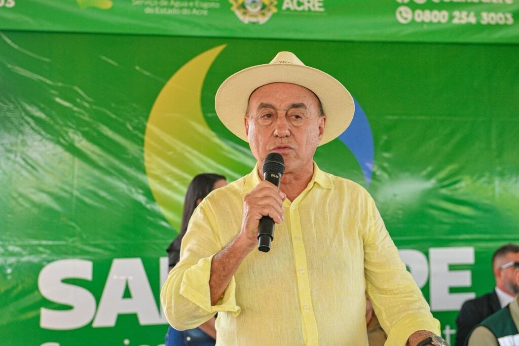 O prefeito de Rio Branco ressaltou: “Com a união do município com o Estado iremos longe”. Foto: Diego Gurgel/Secom