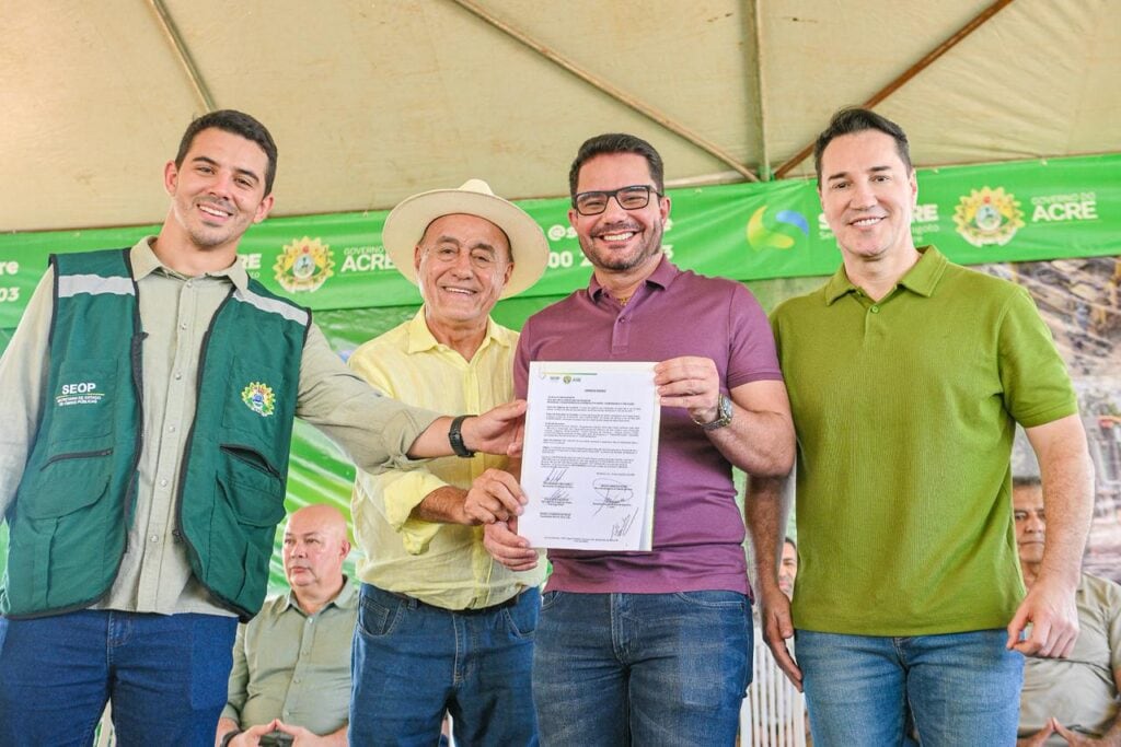 Quadras de esporte irão beneficiar 6 municípios acreanos, incentivando a prática esportiva. Foto: Diego Gurgel/Secom