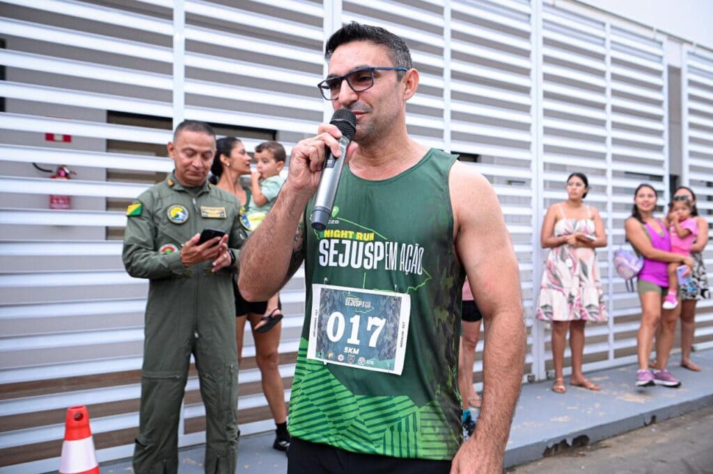 Secretário em exercício fala sobre a importância do incentivo à saúde. Foto: Mariana Moreira/Sejusp