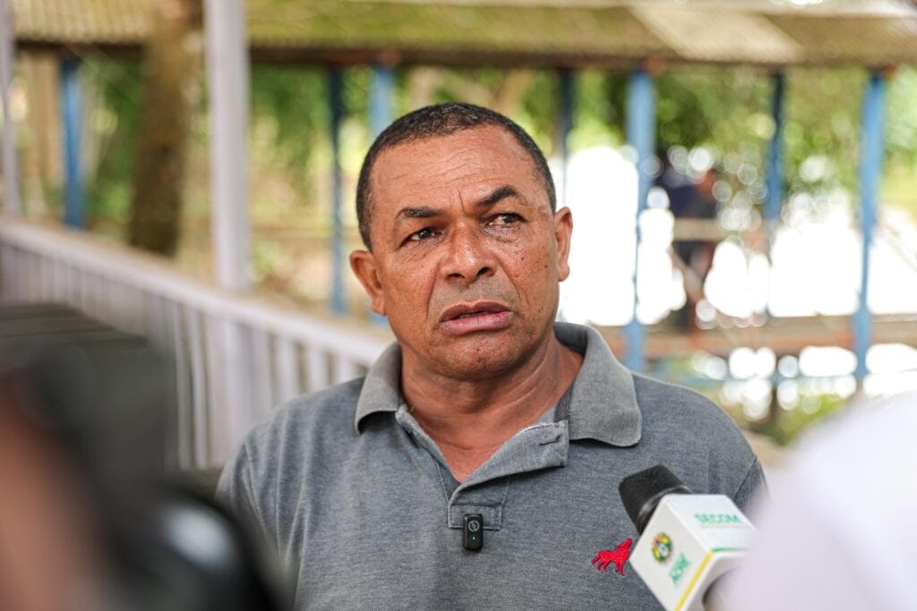 João Jorge Silva fala que a ponte sempre foi uma luta de toda comunidade. Foto: José Caminha/Secom