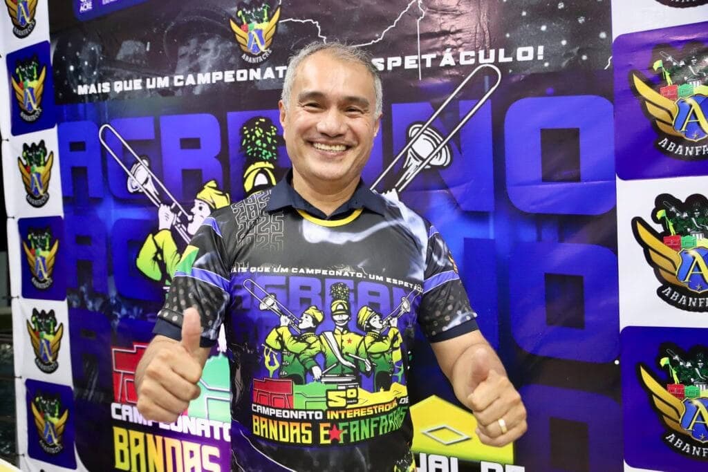 Presidente da FEM, Minoru Kinpara, destaca importância do investimento nas fanfarras acreanas. Foto: Arquivo