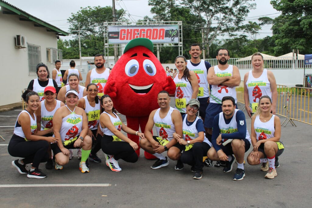 Corrida pela Vida integra ações pelo dia do Doador de Sangue. Foto: Tiago Araújo/Sesacre
