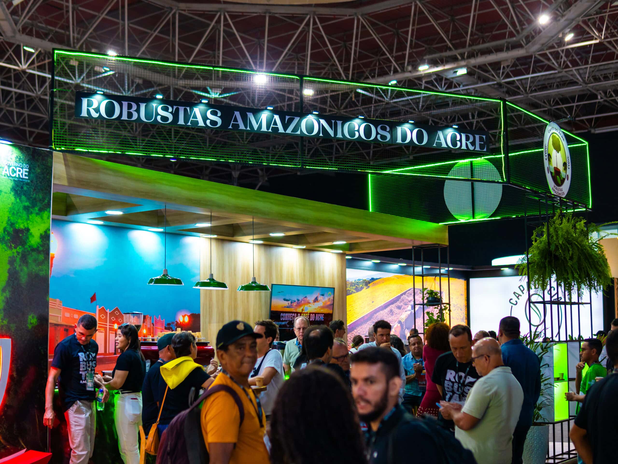 Estande do Acre na Semana Internacional do Café, em 2024. Foto: Josciney Bastos/Secom