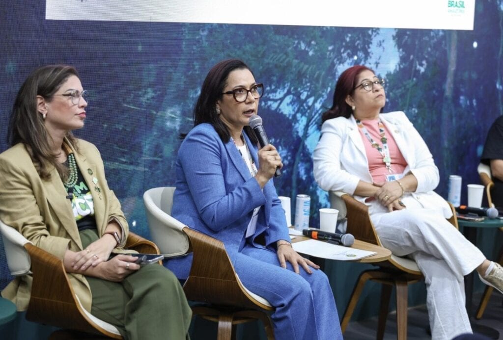 Gestora enfatizou que o Acre é modelo de Governança Verde. Foto: Pedro Devani/Secom