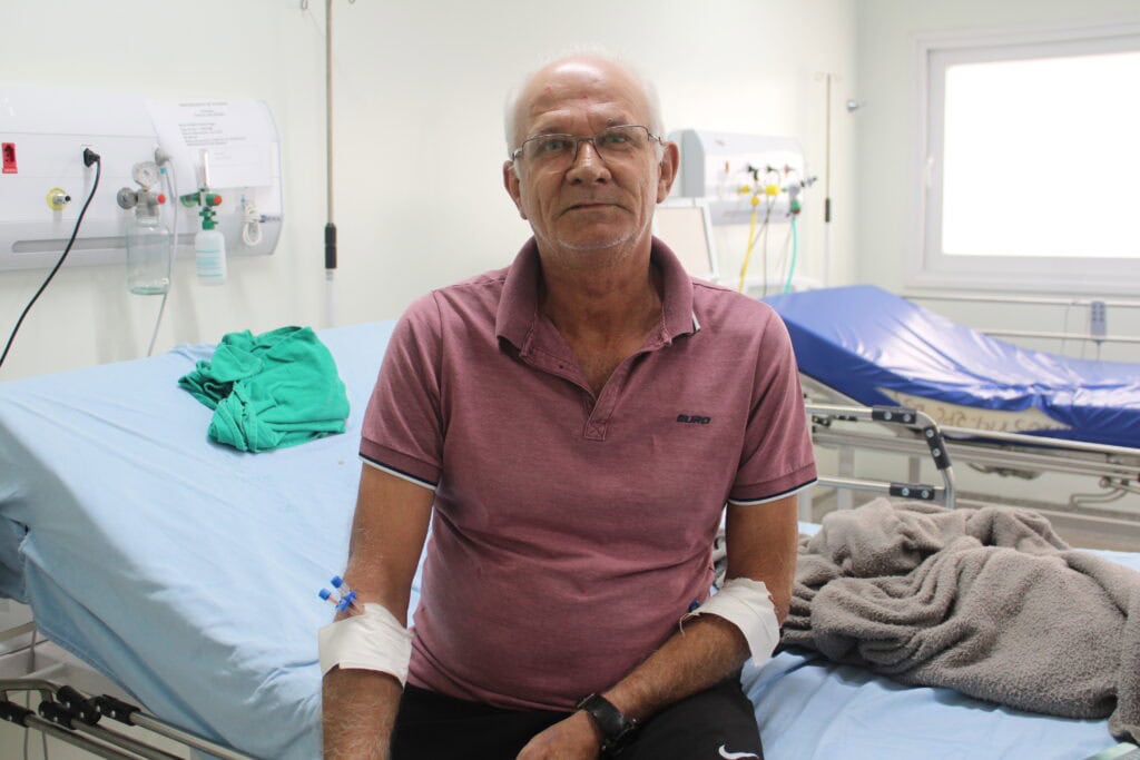 Paulo Rogge, 57 anos, foi atendido pelo programa Conecta Coração. Foto: Tiago Araújo/Sesacre