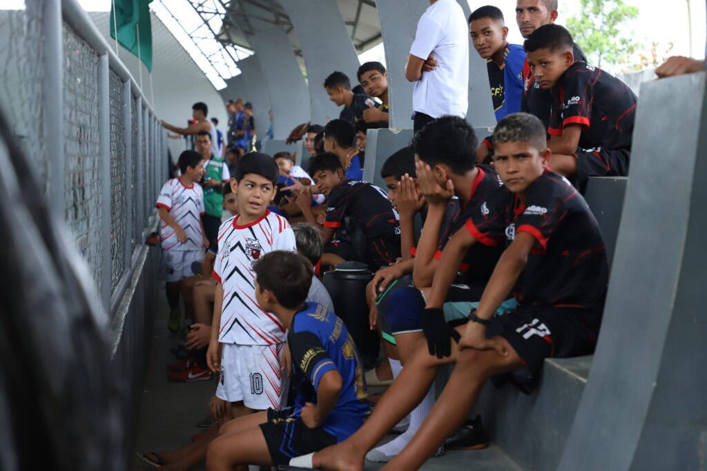 Centenas de crianças e jovens participam da ação. Foto: Mariana Moreira/Sejusp