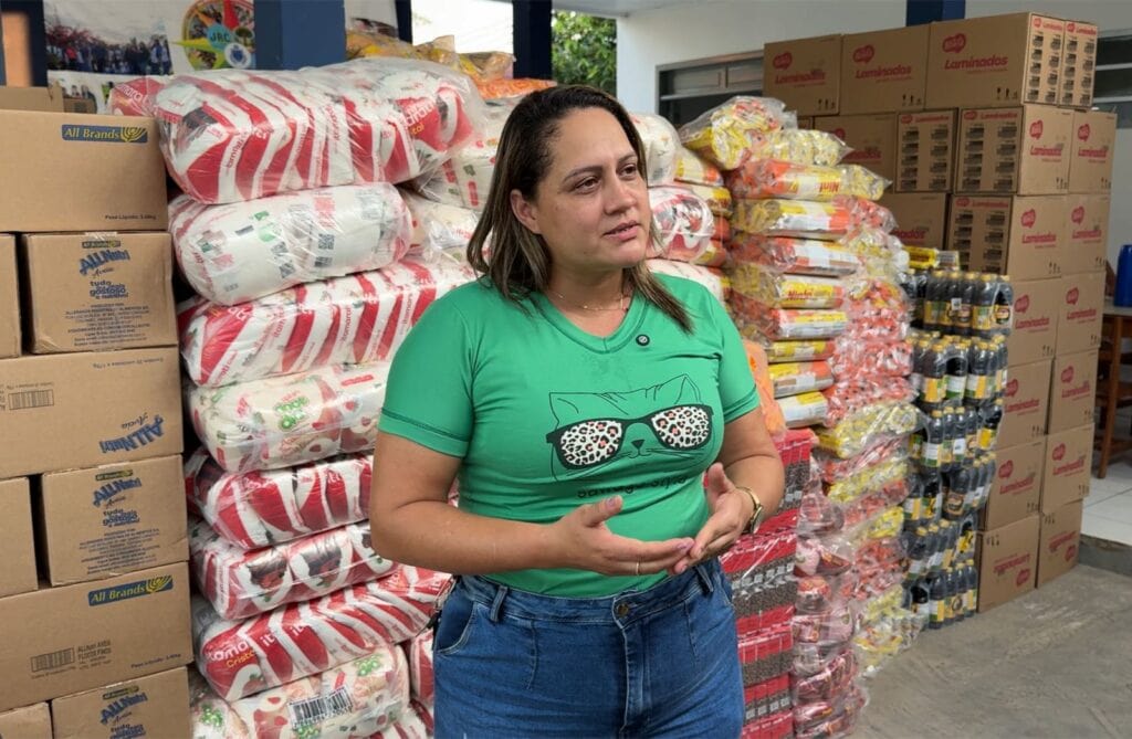 “Sabemos o quanto essa alimentação faz diferença”, diz chefe da representação da SEE em Assis Brasil. Foto: Vinícius Charife/SEE