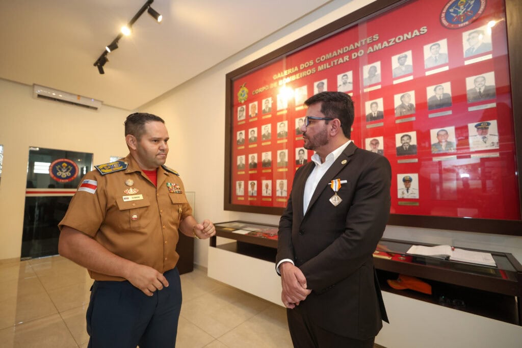 Na ocasião, o governador Camelí conheceu as dependências do CBMAM. Foto: Mauro Neto/Secom-AM