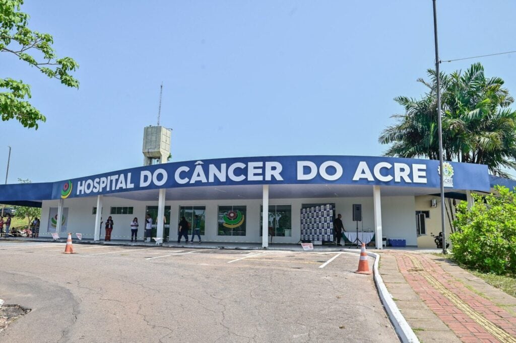 No Acre, o Hospital do Câncer atua como unidade de alta complexidade em oncologia, oferecendo tratamentos especializados. Foto: Diego Gurgel