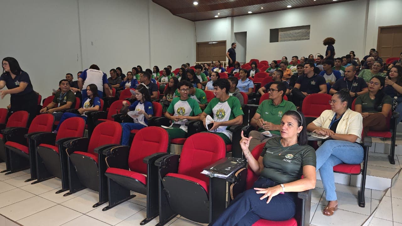 Evento reuniu escolas de ensino integral de Cruzeiro do Sul, Mâncio Lima e Rodrigues Alves para troca de experiências. Foto: Glédisson Albano/SEE