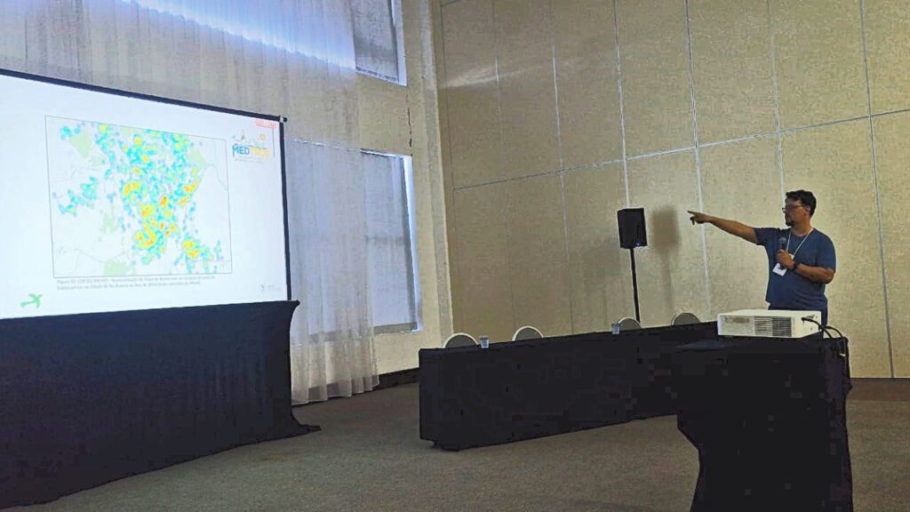 Victor foi um dos profissionais que apresentaram trabalhos. Foto: cedida