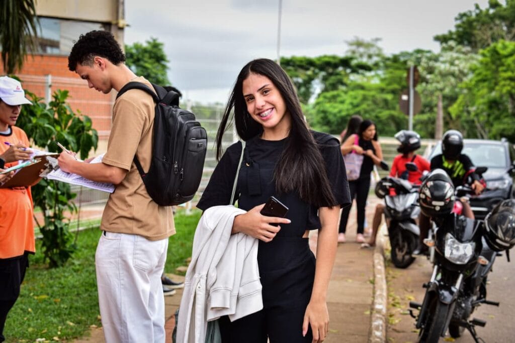 Vitória Martins estava muito nervosa, porém confiante. Foto: Raylanderson Frota/Secom
