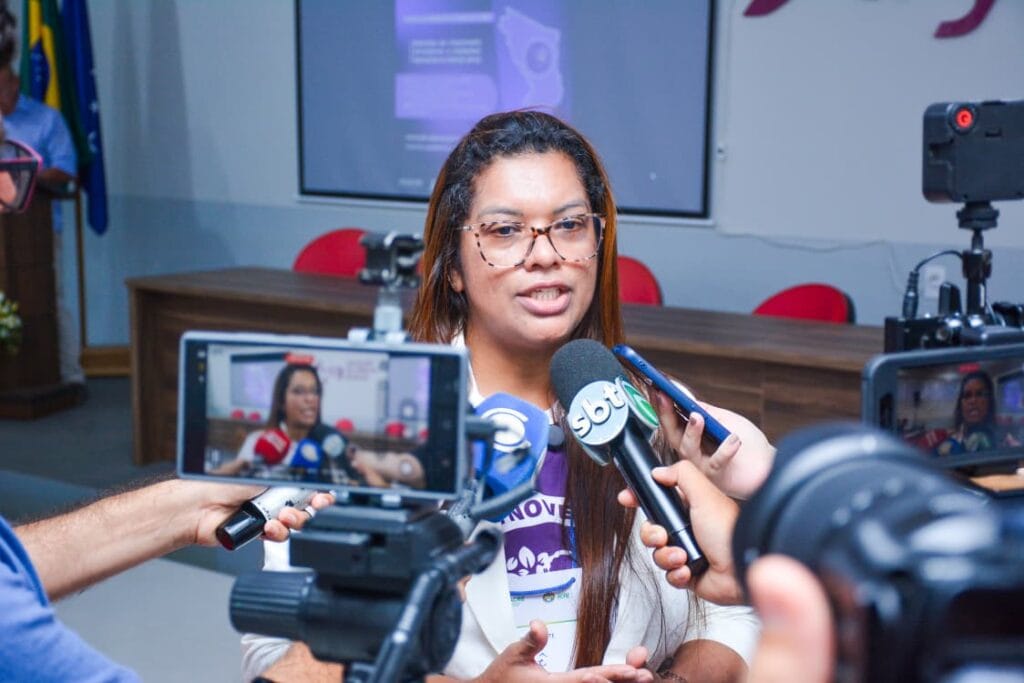 Igle Monte, gerente geral do Hospital da Mulher e da Criança do Juruá, reforçou a importância do evento. Foto: Marcos Santos/Secom