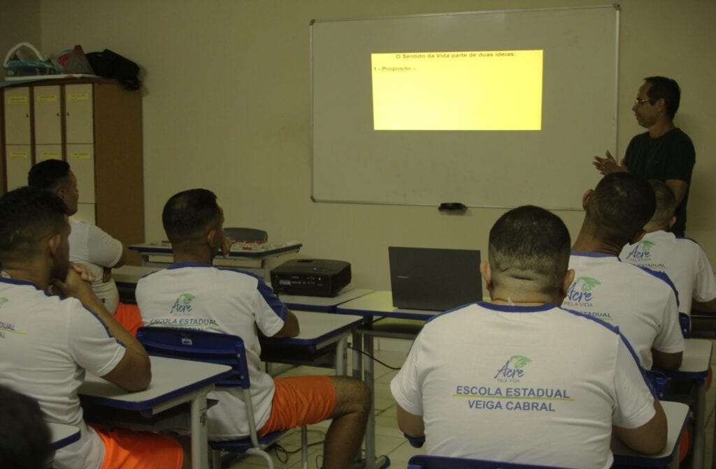 Palestra com foco em saúde mental pode abrir diálogo entre apenados e gestão. Foto: Zayra Amorim/Iapen