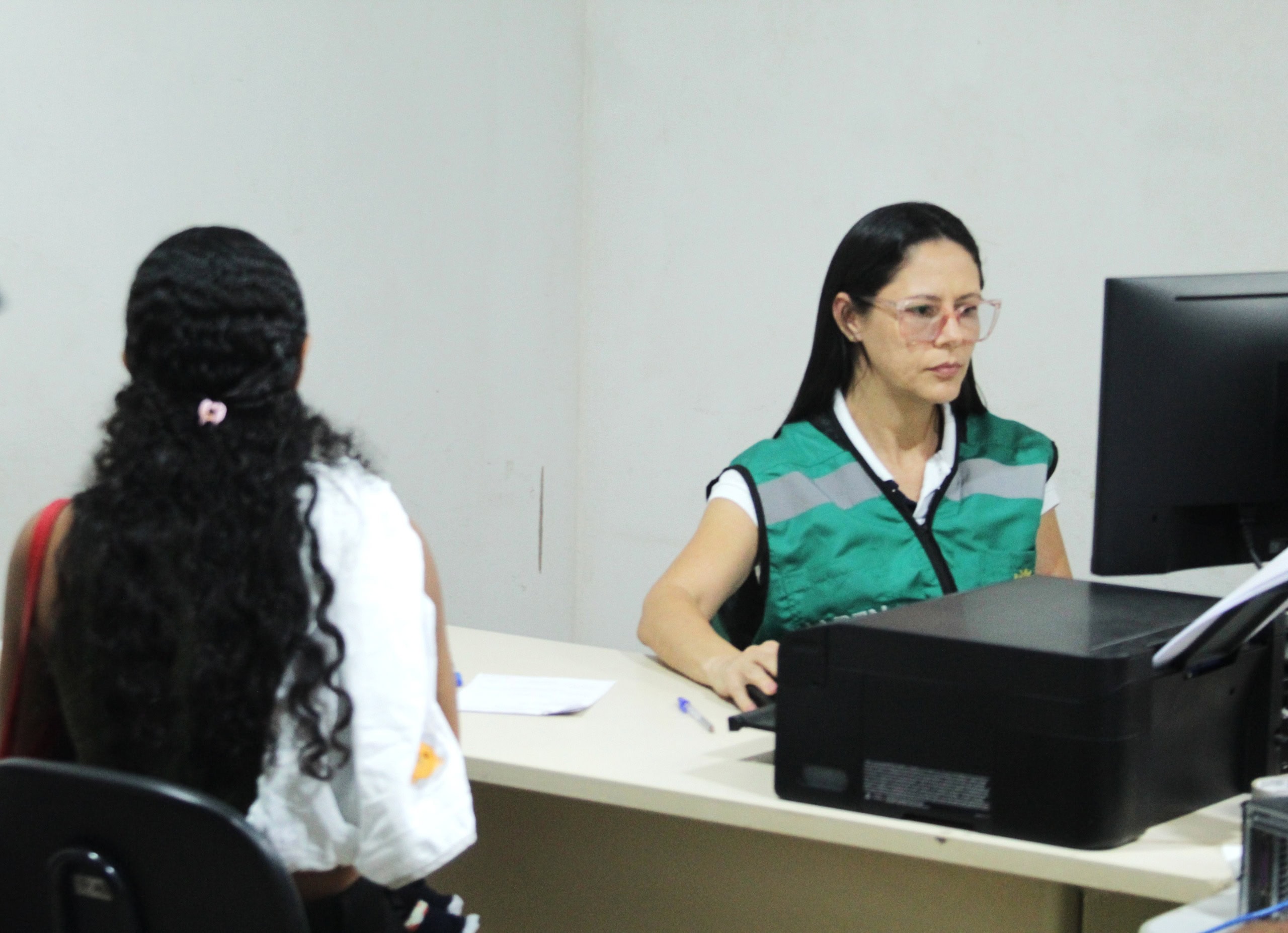 Familiar é atendida na sede do Núcleo de Atenção à Família (NAF) de Rio Branco. Foto: Zayra Amorim/Iapen