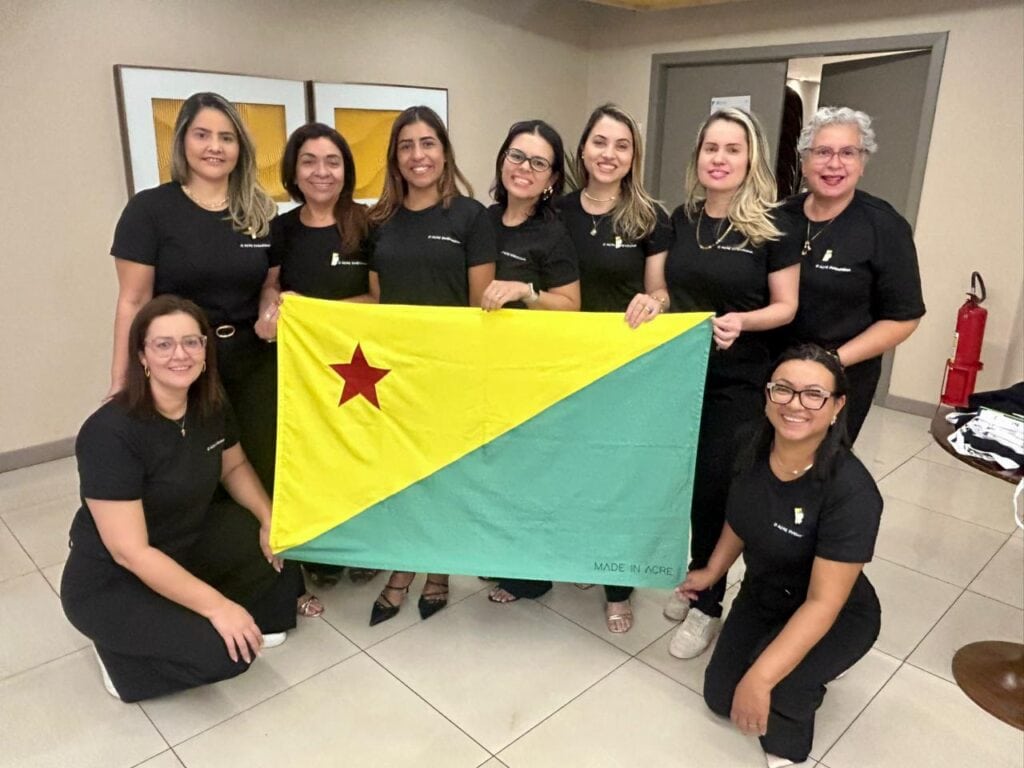 Representantes da Saúde do Acre presentes na Mostra Nacional. Foto: cedida