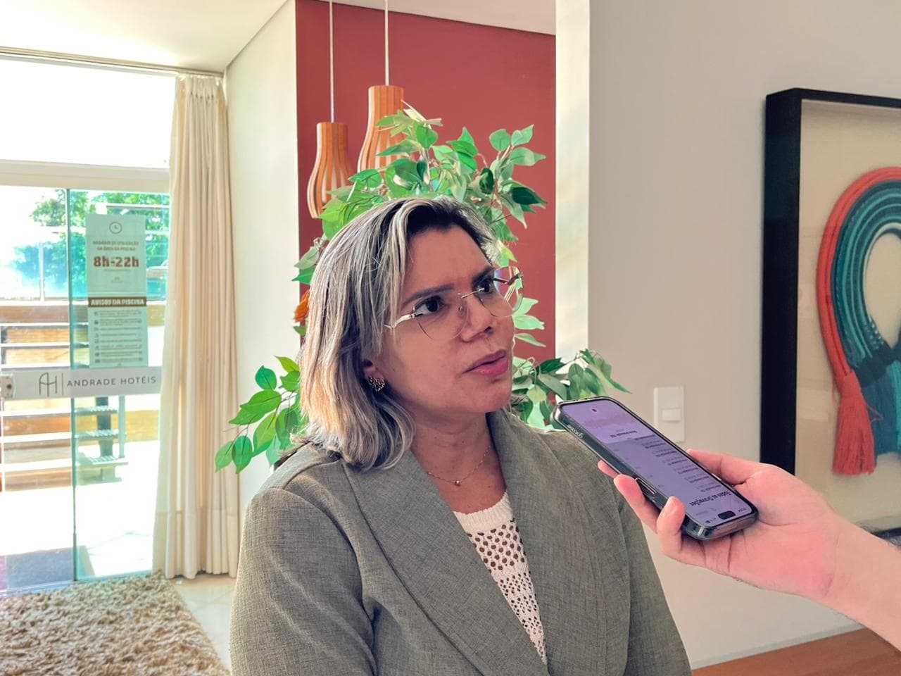 Ouvidora-geral do Estado, Márcia Cristina Portela avaliou o curso positivamente. Foto: Ascom/Seplan