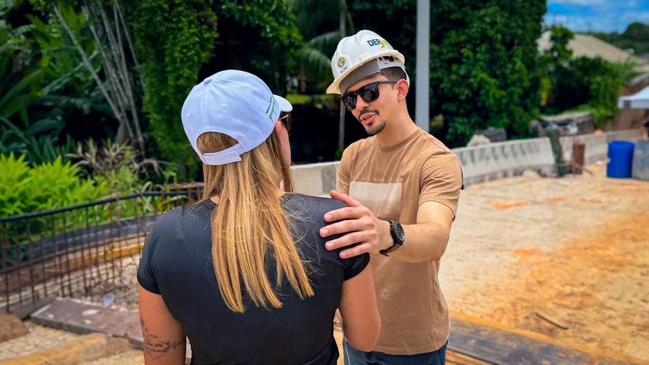 Acompanhamento presencial do MPAC destaca transparência na obra da Ponte da Sibéria. Foto: Thauã Conde/Deracre