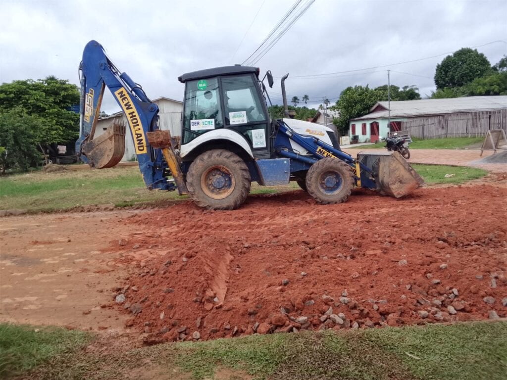 Deracre presta apoio técnico e operacional à Prefeitura de Feijó. Foto: Ascom/Deracre