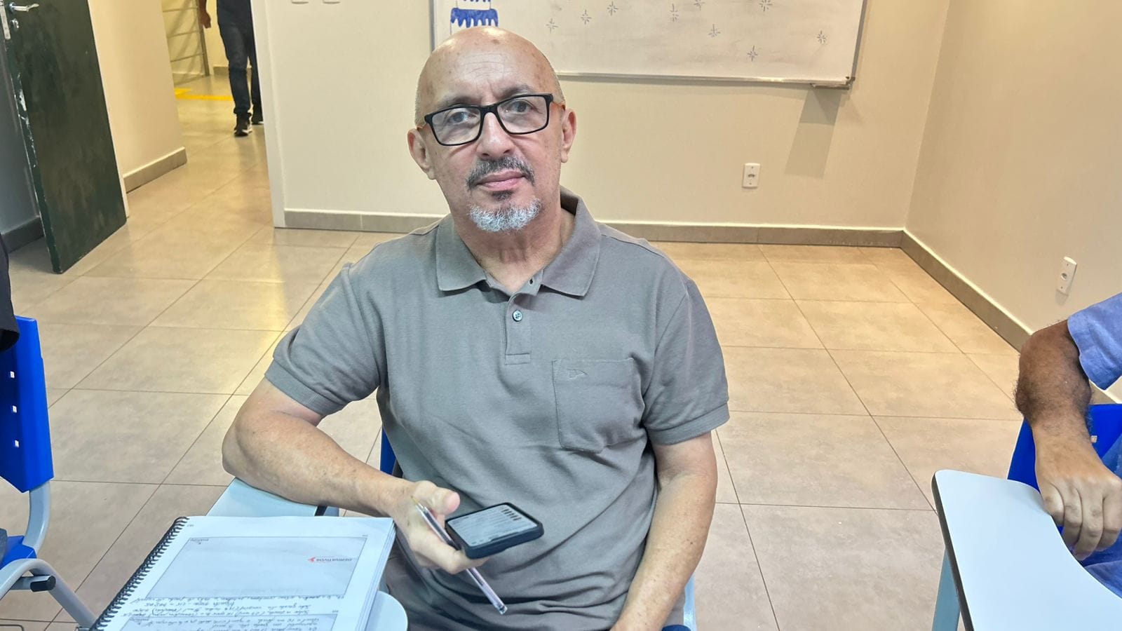 Conselheiro Francisco Edinaldo Vieira, servidor da Sefaz, participa da capacitação. Foto: Annie Manuela