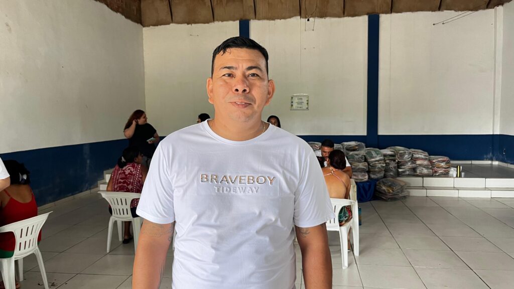 Fábio Silva é presidente da Associação de Moradores do Caladinho. Foto: Daniel Villamor/SEASDH