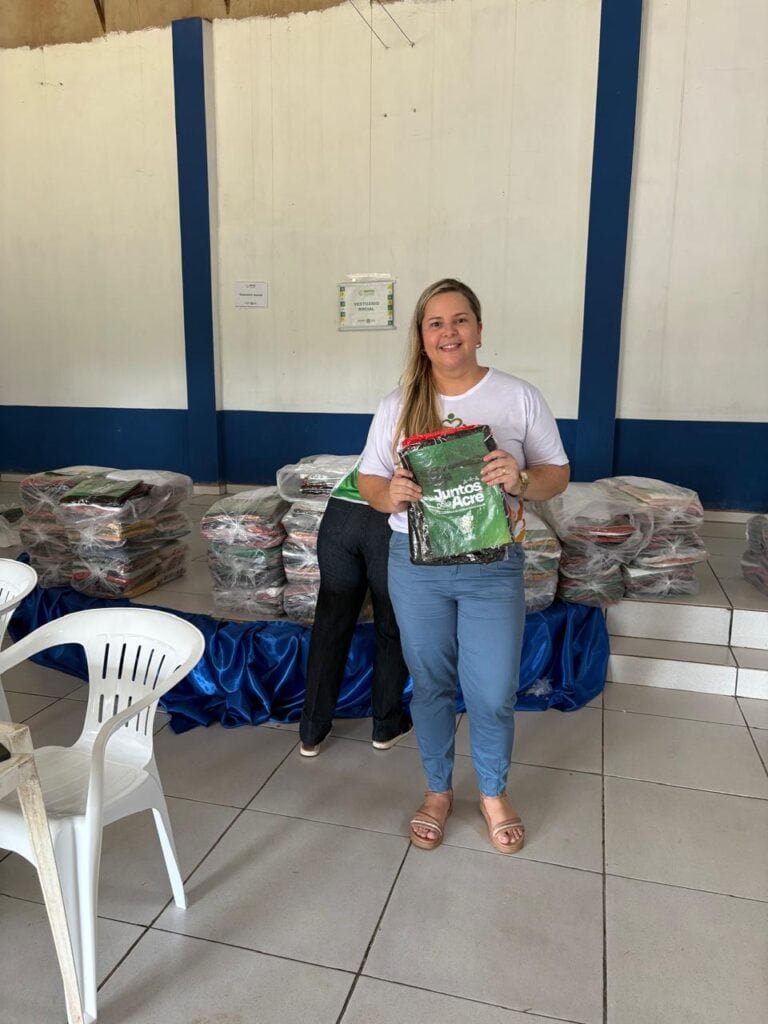 Coordenadora do Programa Juntos pelo Acre, Ieidna Chaves, enfatizou que a ação. Foto: Daniel Villamor/SEASDH