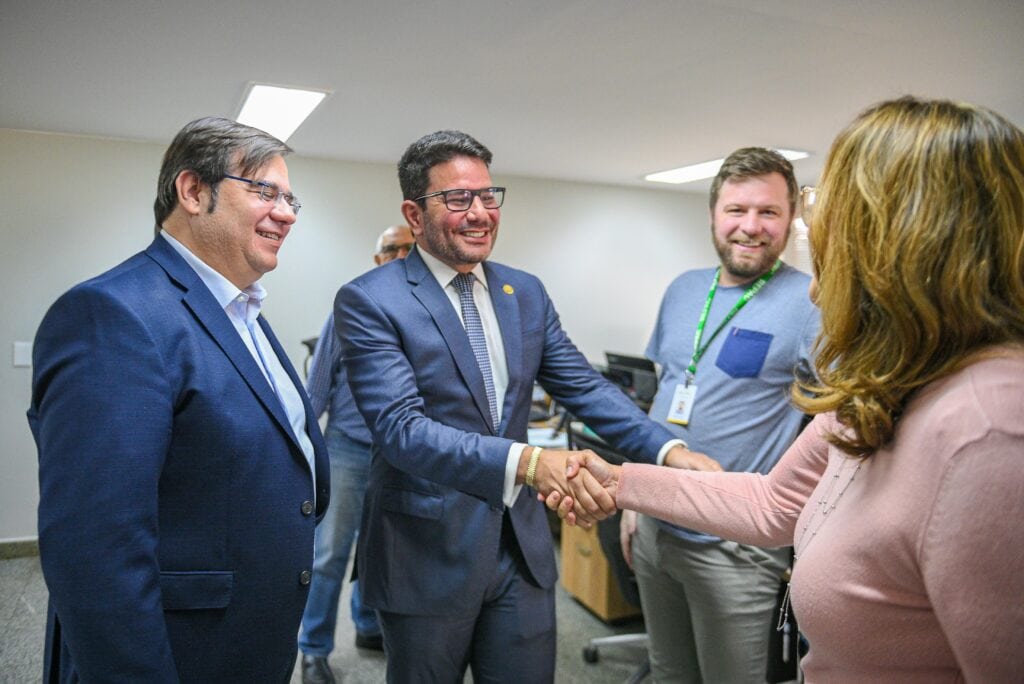 Governador Gladson Camelí destacou a relevância do órgão e de seus servidores em prol do desenvolvimento do Acre. Foto: Diego Gurgel/Secom