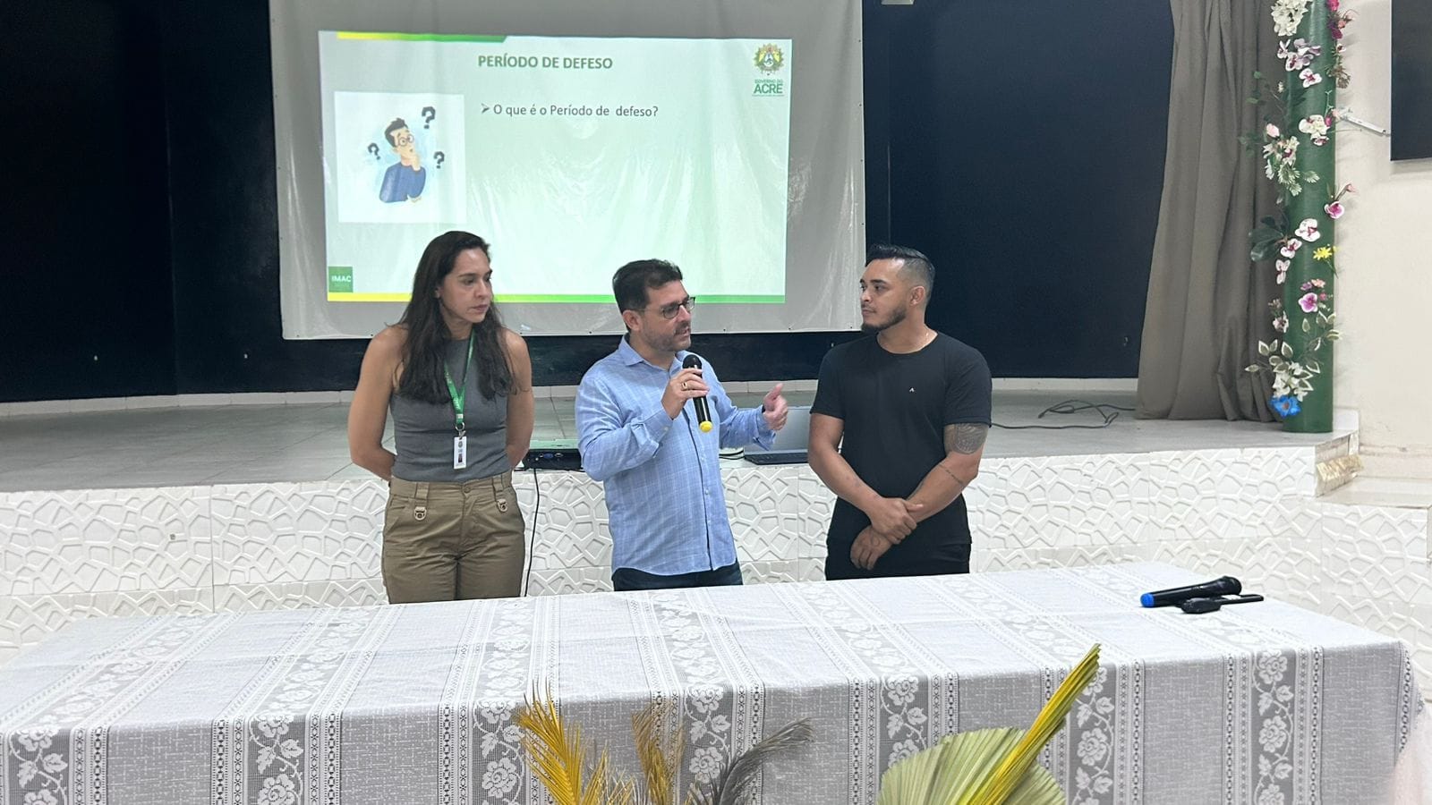 Presidente do Imac, André Hassem abordou a importância do defeso. Foto: Janine Brasil/Imac