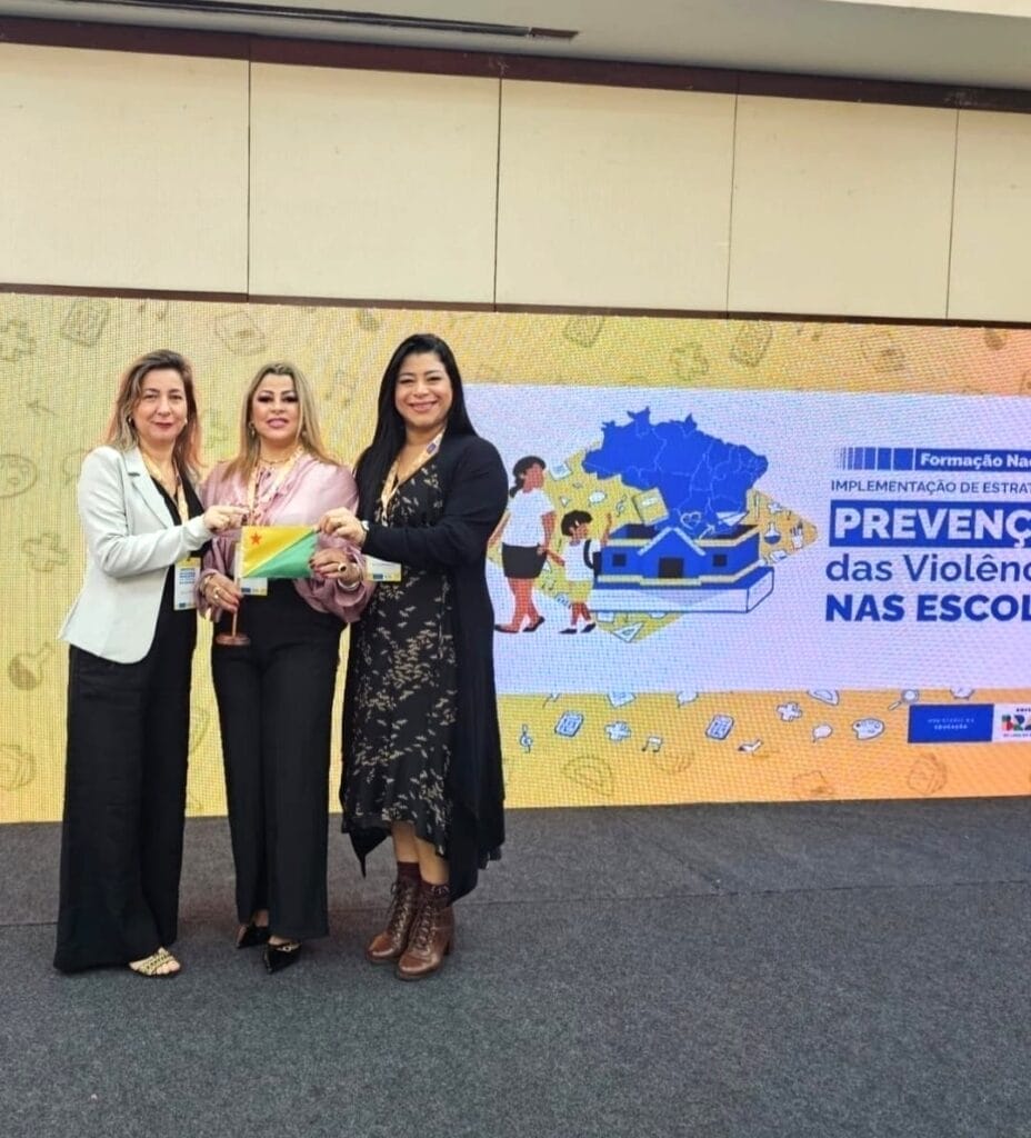 Representantes do Departamento de Segurança Escolar durante a formação nacional em Brasília. Foto: cedida