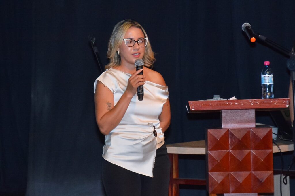 Ane Monteiro, coordenadora do Centro de Referência de Atendimento à Mulher no Juruá (Cramju). Foto: Marcos Santos/Secom
