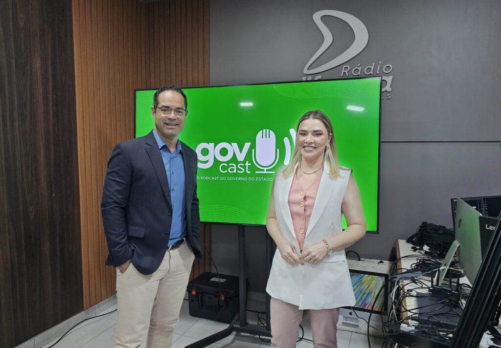 No GovCast, Semulher reforça o compromisso com meninas e mulheres do estado no combate à violência de gênero. Foto: Richard Lauriano/Semulher