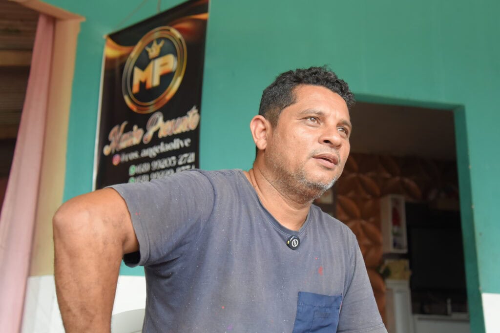 José Celson Paulino, morador do município do Bujari. Foto: Aleksandro Soares/Saneacre