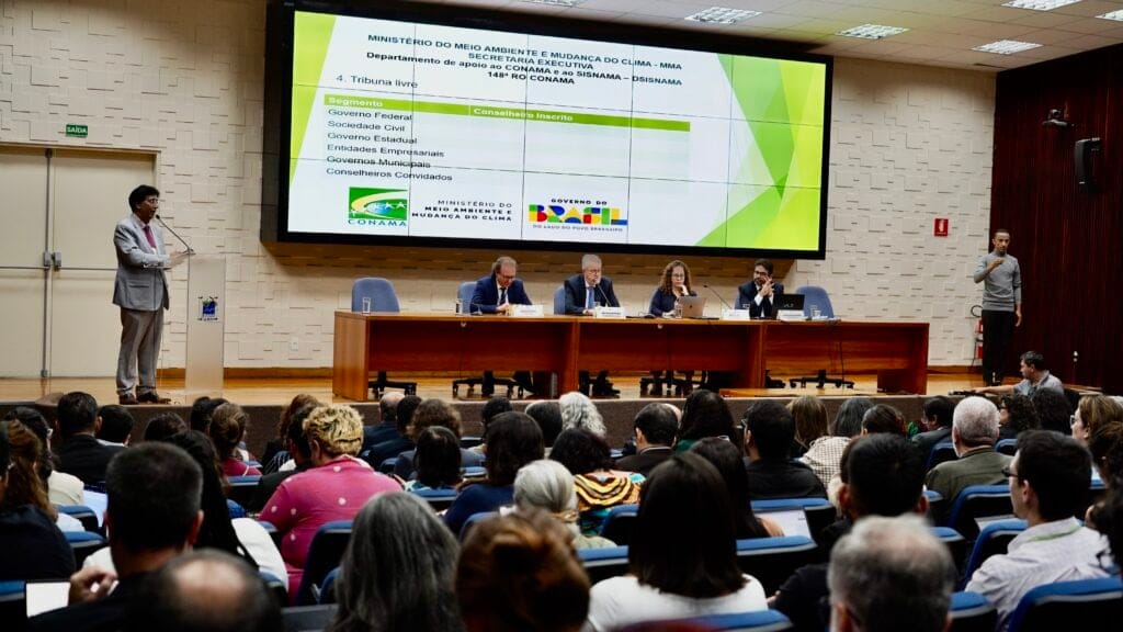 Realizada em Brasília (DF), 148ª Reunião Ordinária do Conselho Nacional do Meio Ambiente contou com a participação de representantes de todo o país. Foto: Wesley Moraes/Repac