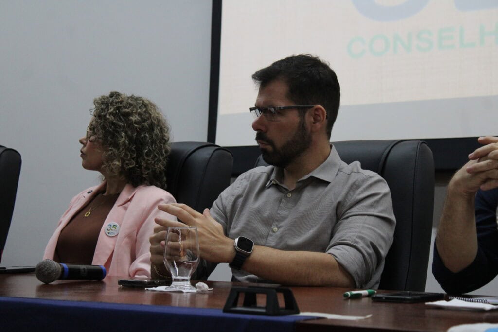 Secretário de Estado de Saúde, Pedro Pascoal, ressaltou a importância do Conselho para a saúde pública no estado. Foto: Tiago Araújo/Sesacre