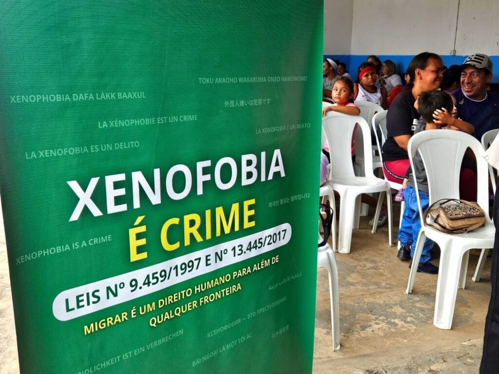 Governo lançou campanha Acre sem Xenofobia durante abertura da 6ª Semana Estadual de Migrante, Refugiado e Apátrida. Foto: Geisy Negreiros/SEASDH