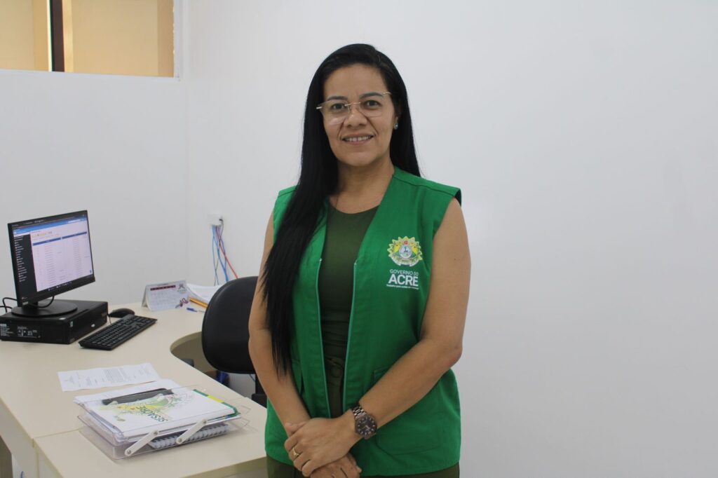 Luzinete Santos é gerente de Assistência do Hospital de Brasileia. Foto: cedida