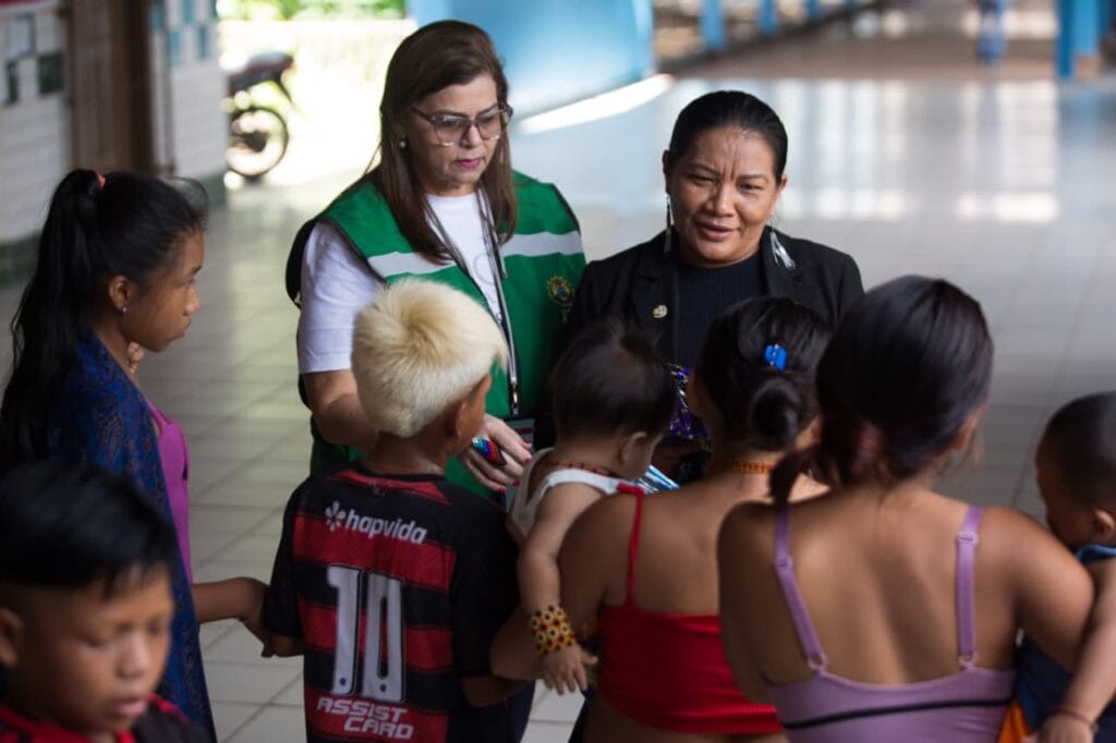 Secretaria dos Povos Indígenas coordena atendimento aos indígenas desabrigados. Foto: Dhárcules Pinheiro/Secom